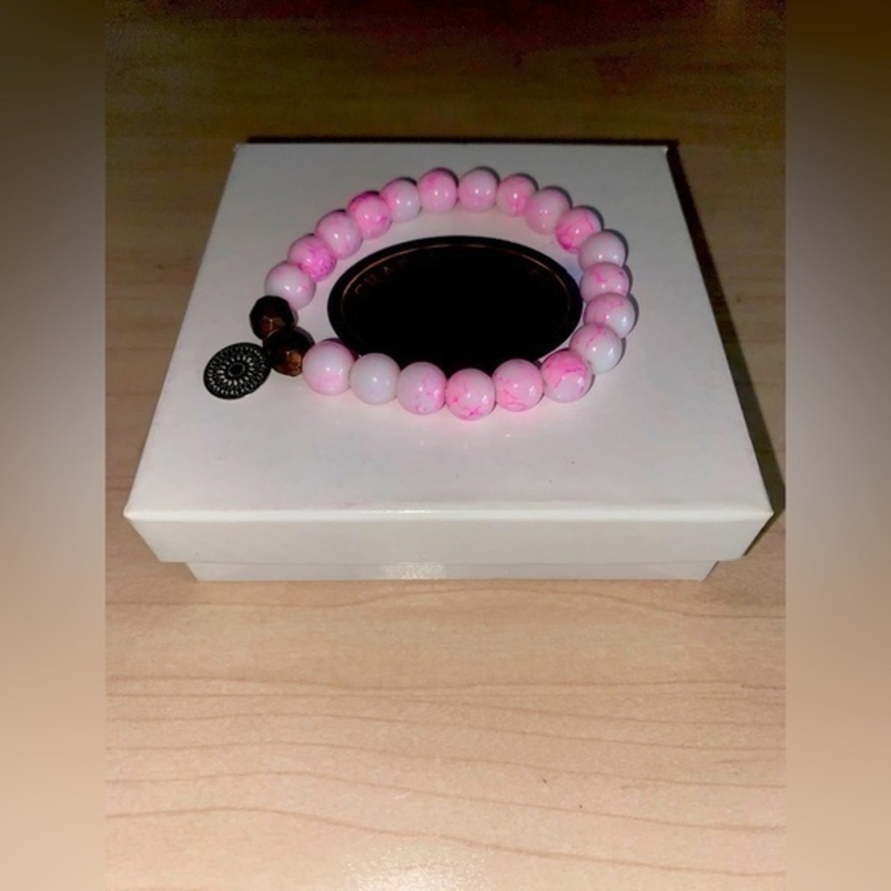 Boutique Pink Beaded Bracelet​​​​​ OS